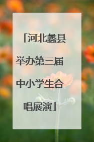 河北蠡县举办第三届中小学生合唱展演
