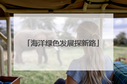 海洋绿色发展探新路