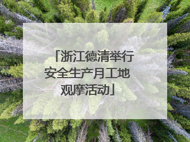 浙江德清举行安全生产月工地观摩活动