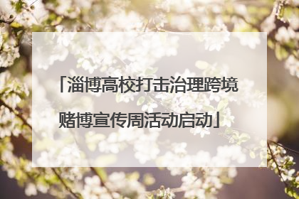 淄博高校打击治理跨境赌博宣传周活动启动