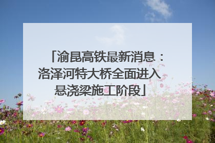 渝昆高铁最新消息：洛泽河特大桥全面进入悬浇梁施工阶段