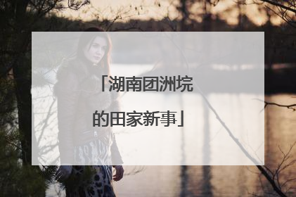 湖南团洲垸的田家新事