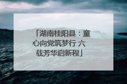 湖南桂阳县：童心向党筑梦行 六载芳华启新程