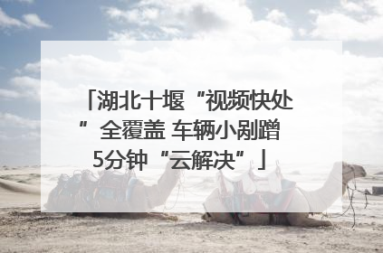 湖北十堰“视频快处”全覆盖 车辆小剐蹭5分钟“云解决”