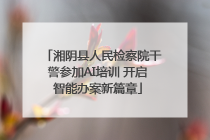 湘阴县人民检察院干警参加AI培训 开启智能办案新篇章