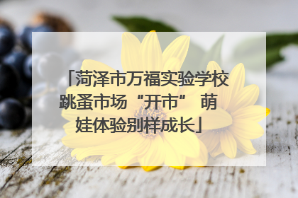 菏泽市万福实验学校跳蚤市场“开市” 萌娃体验别样成长