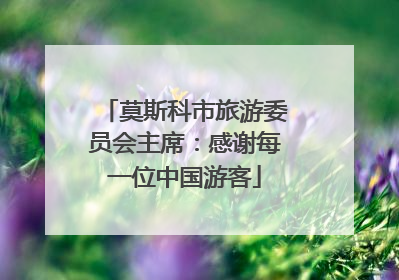 莫斯科市旅游委员会主席：感谢每一位中国游客