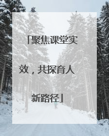 聚焦课堂实效，共探育人新路径