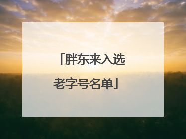 胖东来入选老字号名单