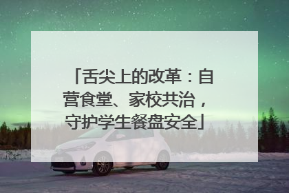 舌尖上的改革：自营食堂、家校共治，守护学生餐盘安全
