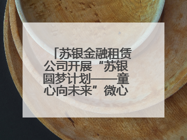 苏银金融租赁公司开展“苏银圆梦计划——童心向未来”微心愿捐赠活动