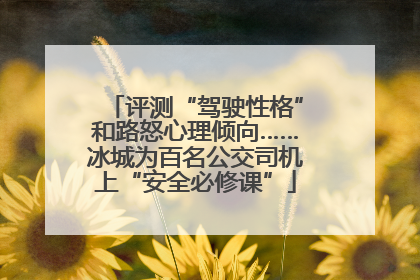 评测“驾驶性格”和路怒心理倾向……冰城为百名公交司机上“安全必修课”