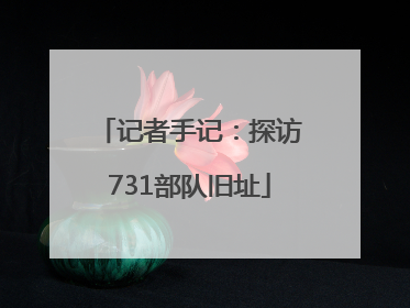 记者手记：探访731部队旧址