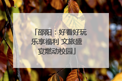 邵阳：好看好玩乐享福利 文旅盛宴燃动校园