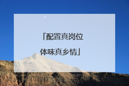 配置真岗位 体味真乡情