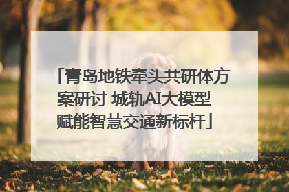 青岛地铁牵头共研体方案研讨 城轨AI大模型赋能智慧交通新标杆