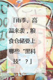 雨季、高温来袭，粮食仓储要上哪些“黑科技”？