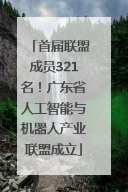 首届联盟成员321名！广东省人工智能与机器人产业联盟成立