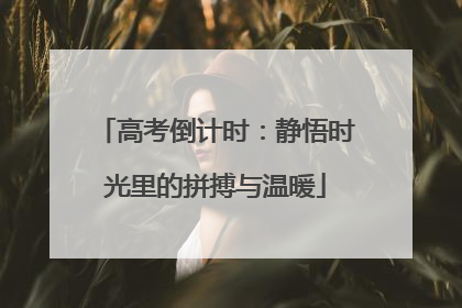 高考倒计时：静悟时光里的拼搏与温暖