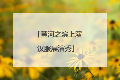 黄河之滨上演汉服展演秀