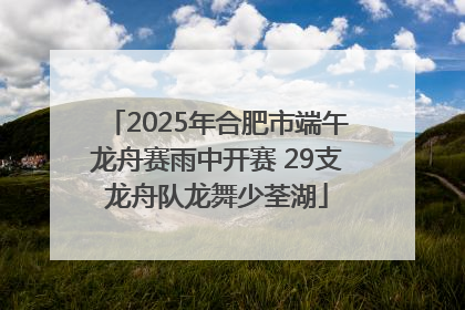 2025年合肥市端午龙舟赛雨中开赛 29支龙舟队龙舞少荃湖