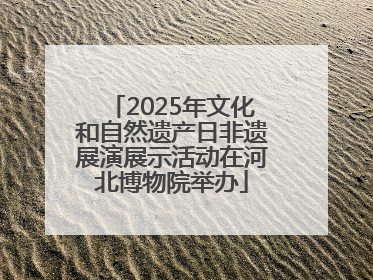 2025年文化和自然遗产日非遗展演展示活动在河北博物院举办