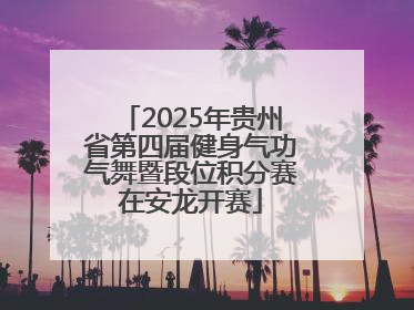2025年贵州省第四届健身气功气舞暨段位积分赛在安龙开赛