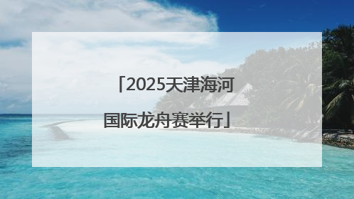 2025天津海河国际龙舟赛举行