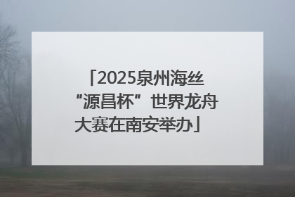 2025泉州海丝“源昌杯”世界龙舟大赛在南安举办