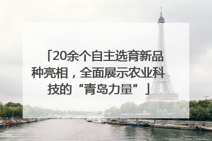 20余个自主选育新品种亮相，全面展示农业科技的“青岛力量”