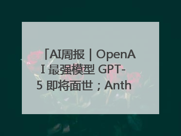 AI周报｜OpenAI 最强模型 GPT-5 即将面世；Anthropic 年化收入突破30亿美元