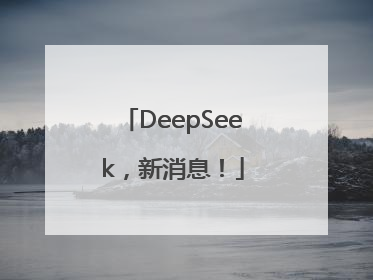 DeepSeek，新消息！